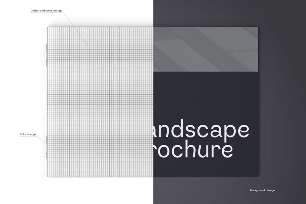 Landscape brochure mockup 