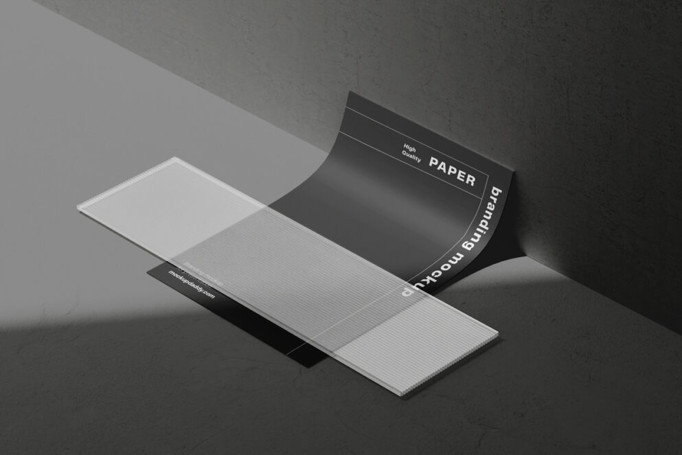 Black and white mobile phone mockup with a coffee cup.