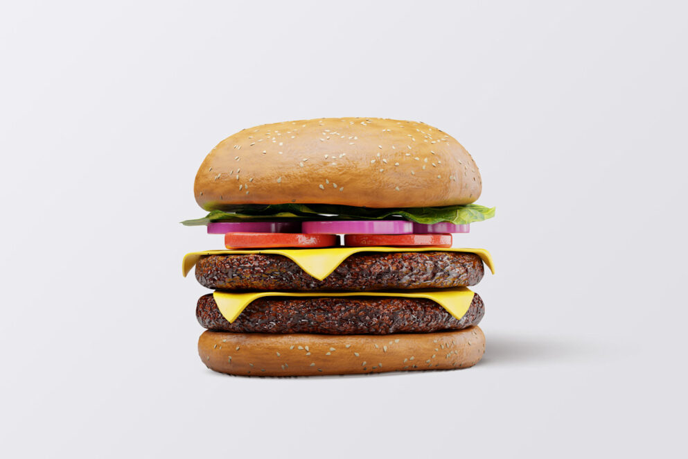 Burger Packaging and Branding Isolated Templates