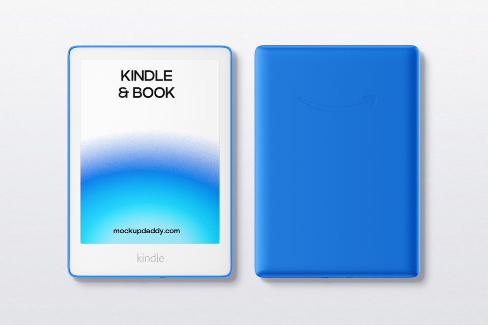 Kindle eBook Mockup Front and Back Mockup