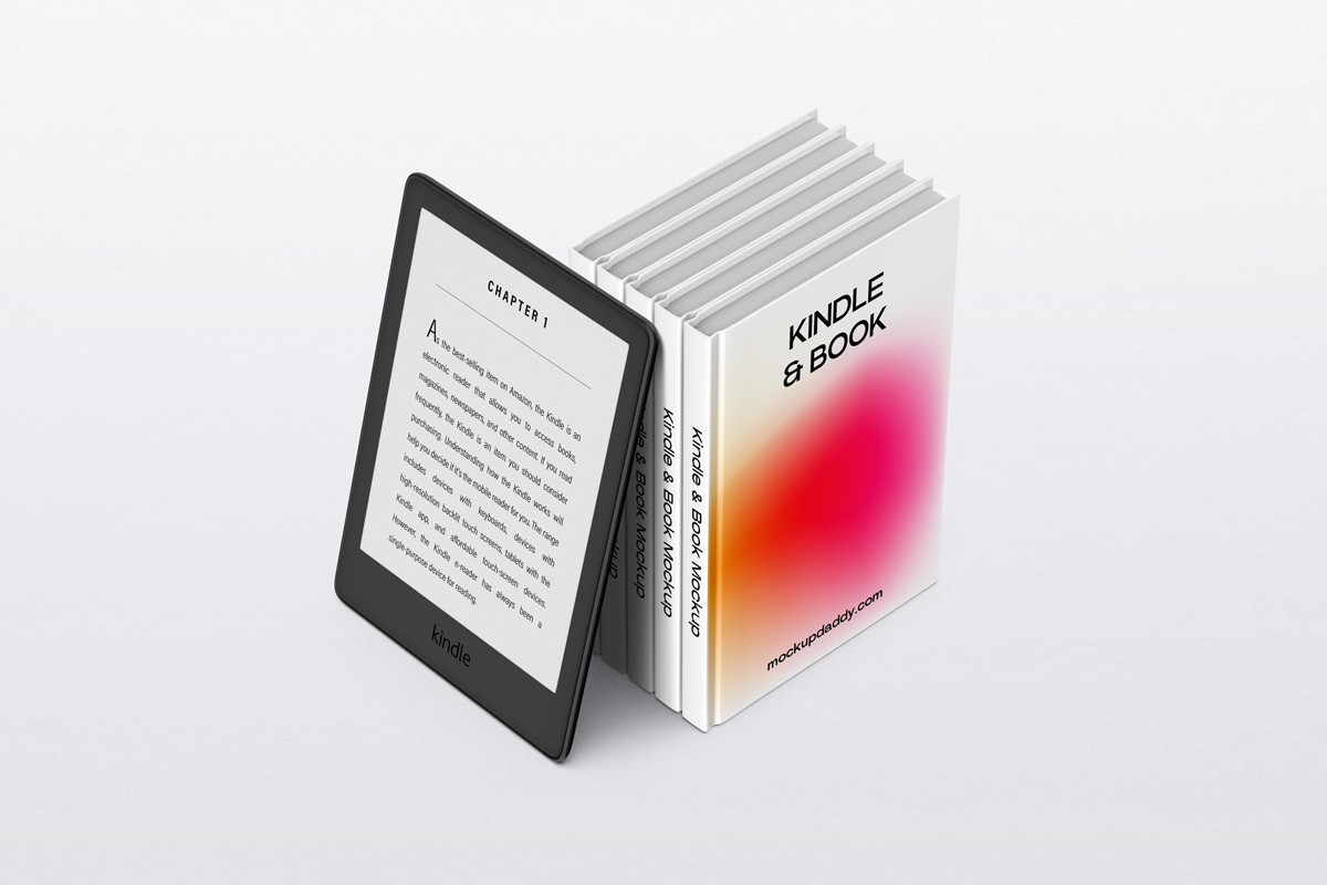 Kindle eBook Mockup Mockup Daddy