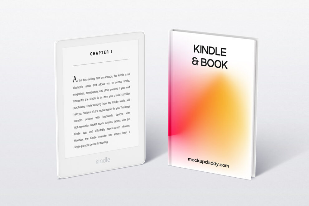 Kindle eBook Mockup Mockup Daddy