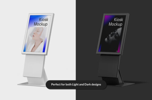 Kiosk Mockup (3 Types) - Mockup Daddy