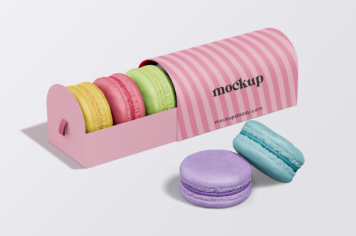 Macarons Packaging Mockup