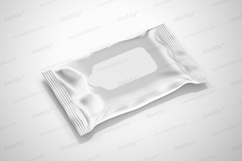 Wet Wipes 3D Model Mockup Daddy