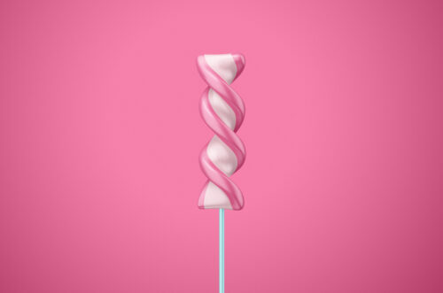 Twisted Lollipop Mockup
