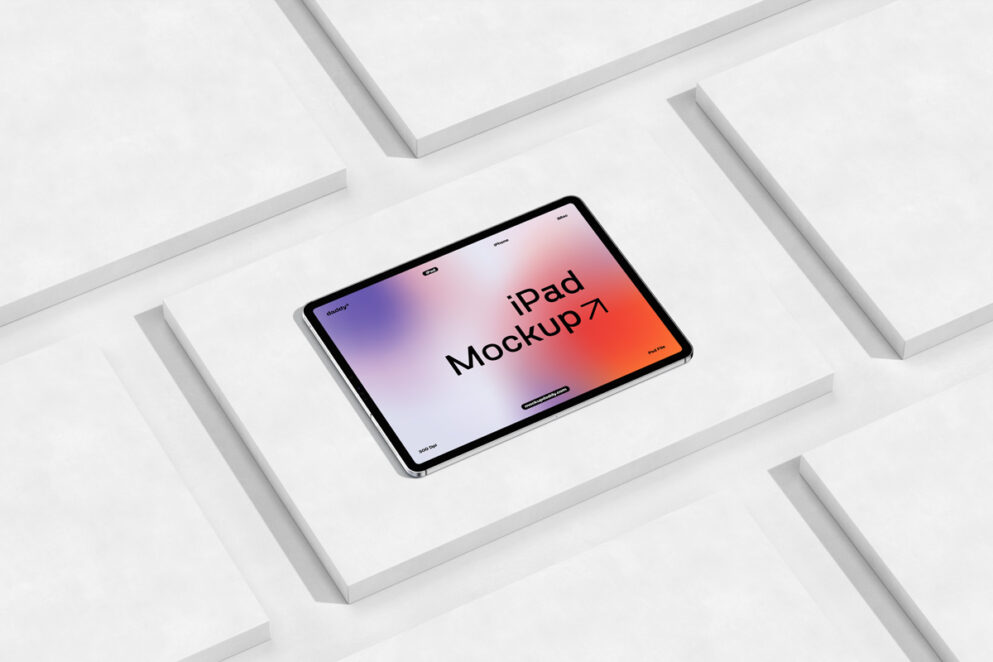 iPad Isometric Mockup