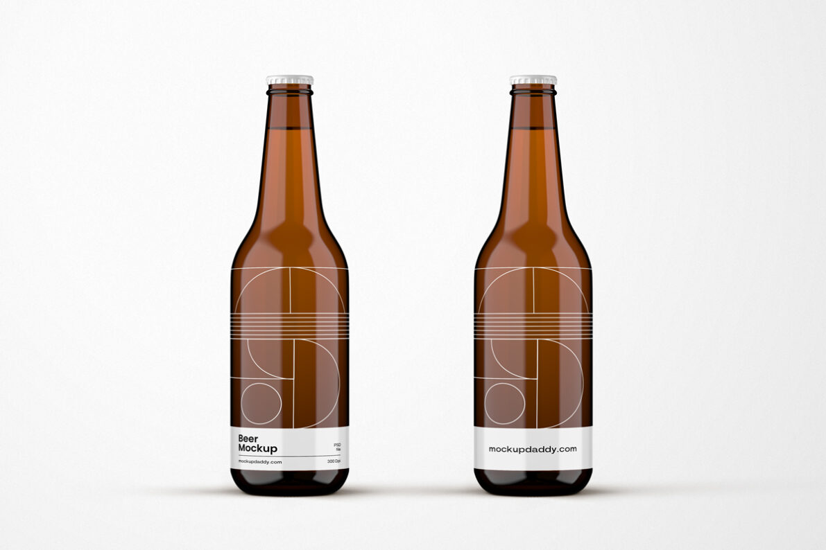 Universal Beer Bottle Mockup Mockup Daddy