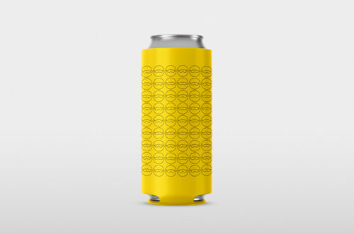Free Can Cooler Mockup PSD Template