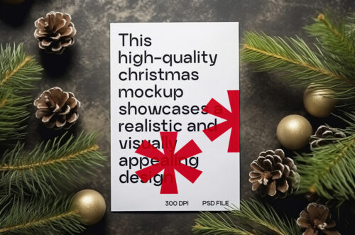 Christmas-card-mockup-with-christmas-decorations-