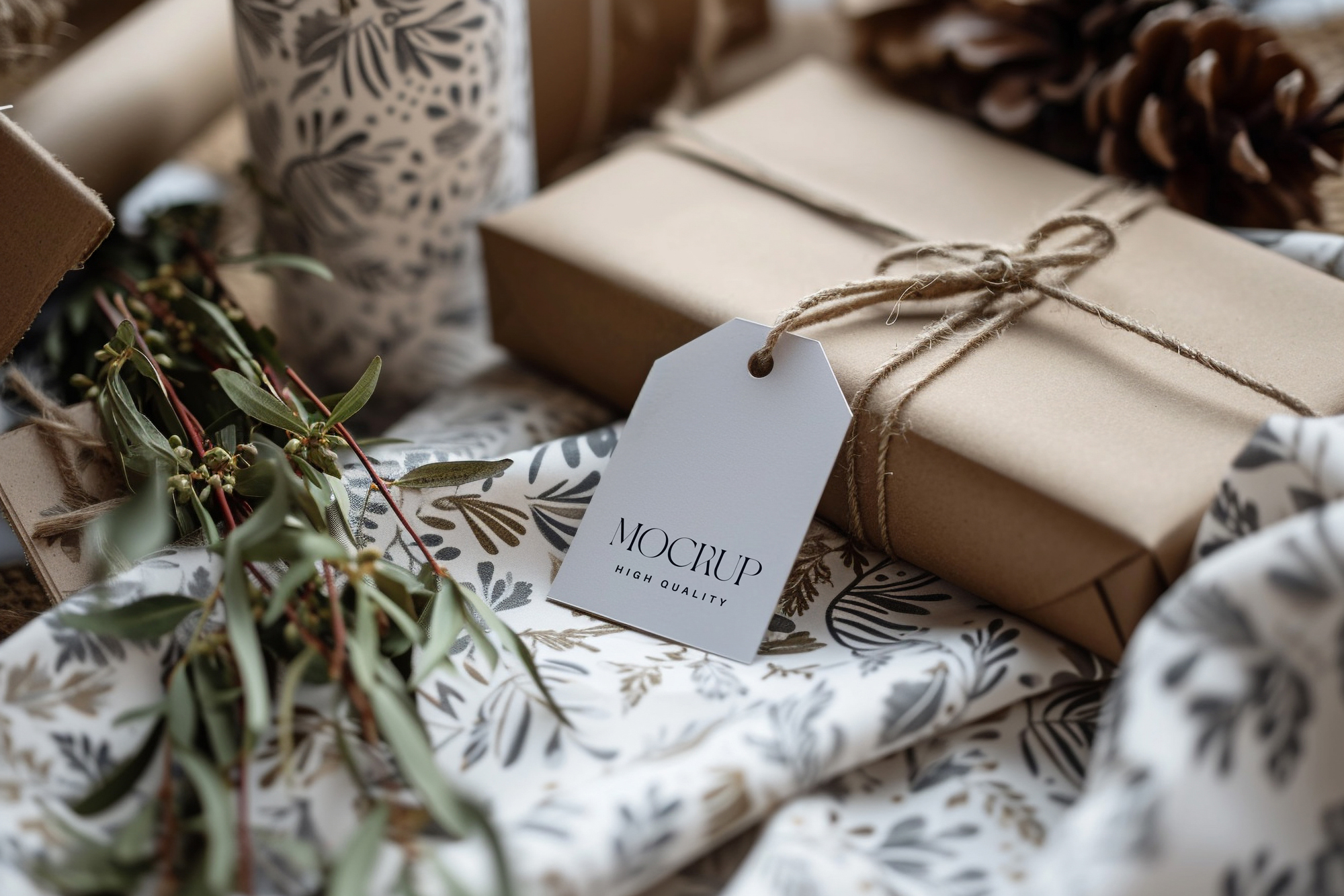 Clothing Packaging Tag Mockup Mockup Daddy