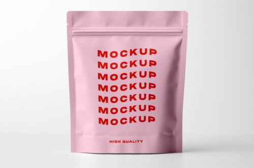 Packaging pouch mockup-