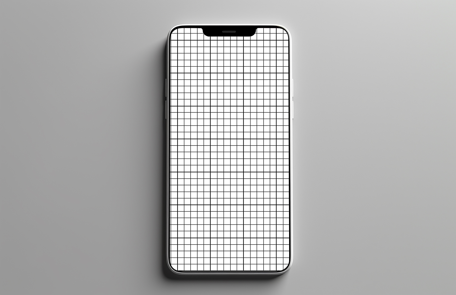 Free Download Phone Mockup Top Angle grid