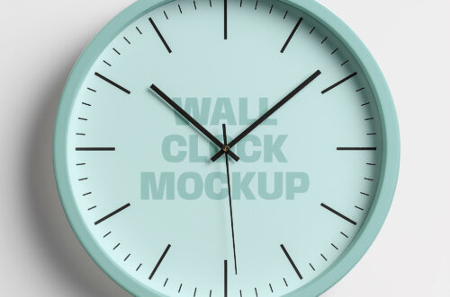Wall clock mockup
