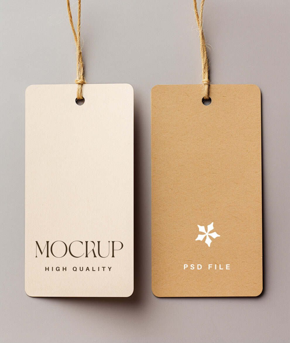 Two Gifts Tag Mockup Mockup Daddy