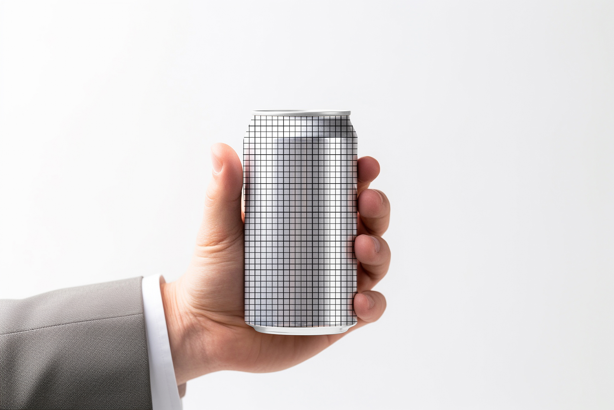 Free Download Aluminium can isolated template