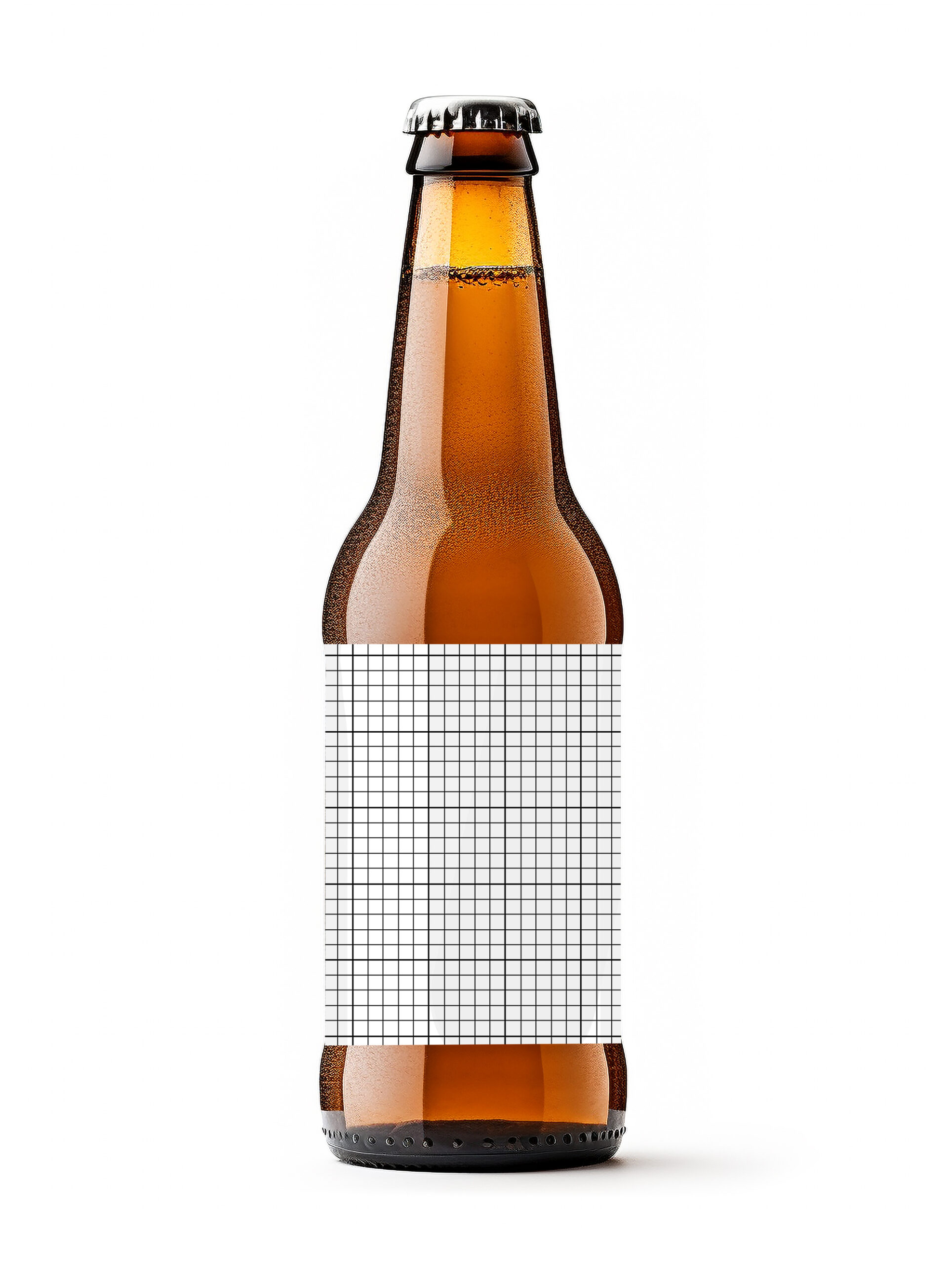 Beer bottle template