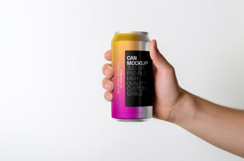 Free Download Best can mockup template