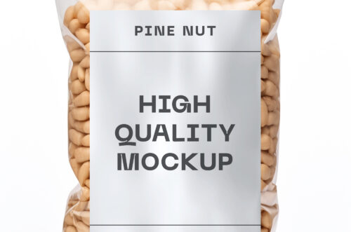 Free Download Best pine nut pouch mockup