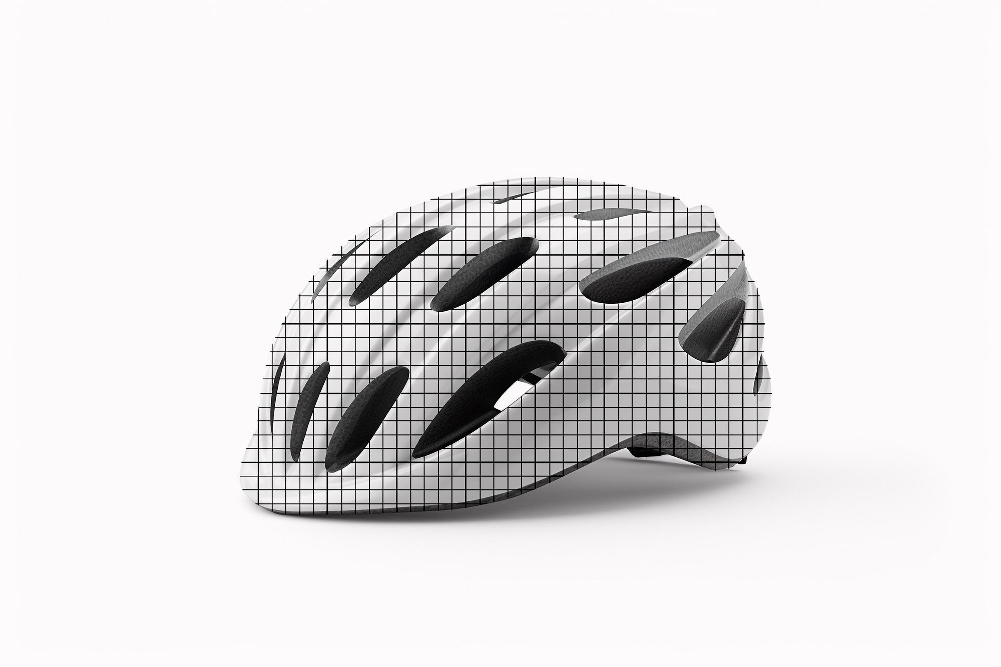 Free Download Bicycle helmet isolated template