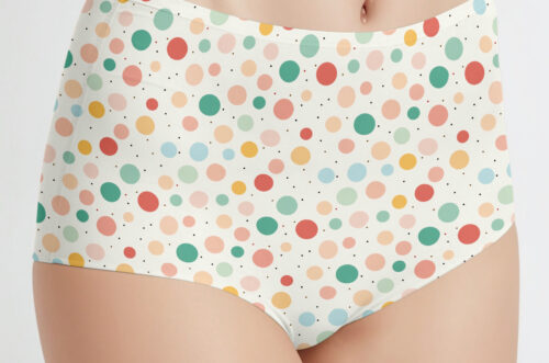 Free Download Close-up slim women panties mockup-