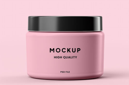 Free Download Cosmetic Jar Mockup