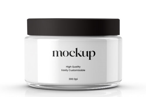 Free Download Cosmetics jar design Mockup