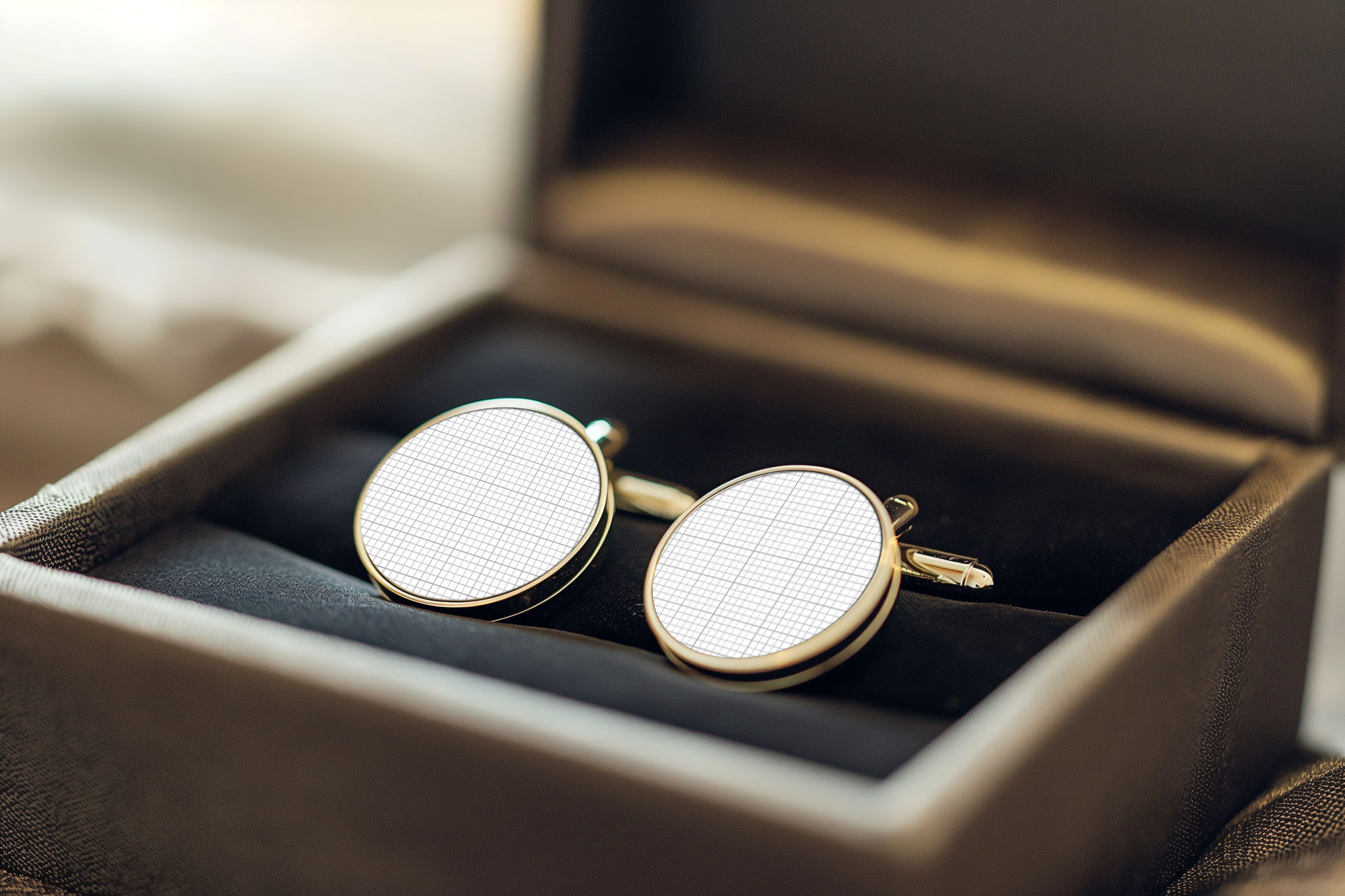 Cufflinks Mockup PSD Mockup Daddy