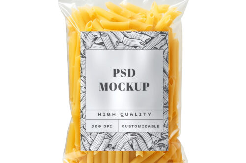 Free Download pasta pouch mockup