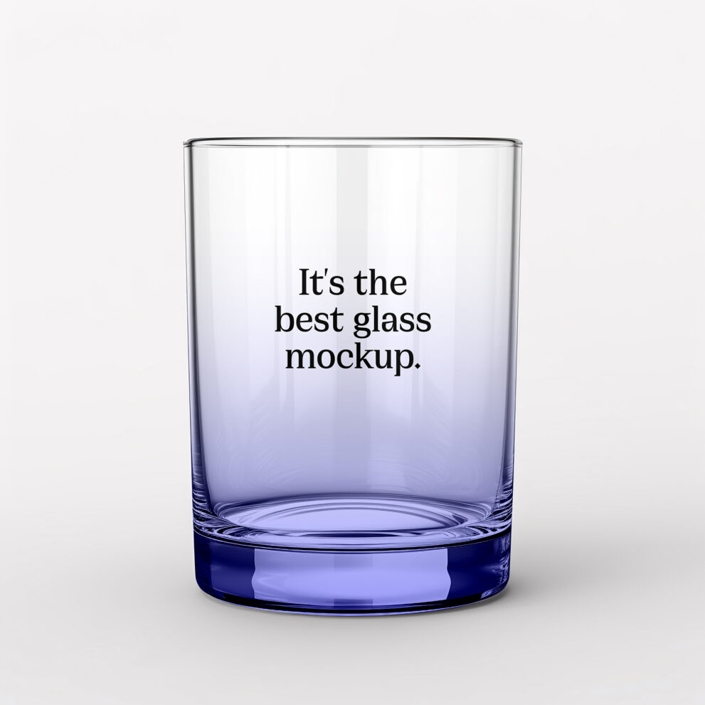 Free Download Drinking glass mockup