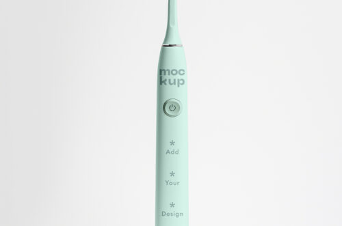 Free Download Electric toothbrush isolated mockup