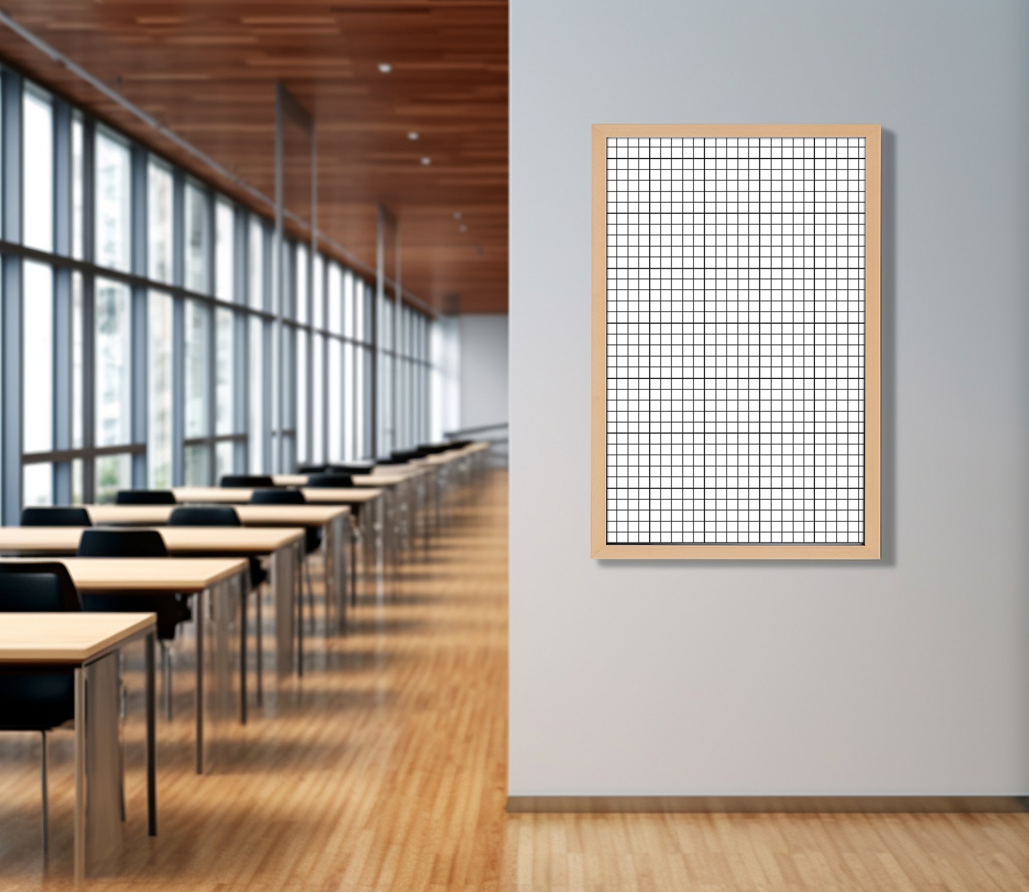 Free Download Frames hanging on office wall mockup