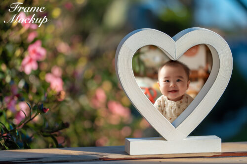 Free Download Kids heart frame template