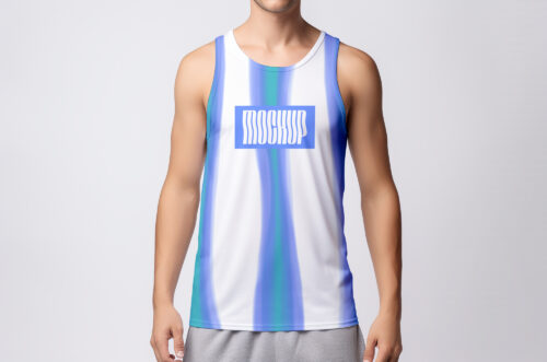 Free Download Male Tank Top Design Template
