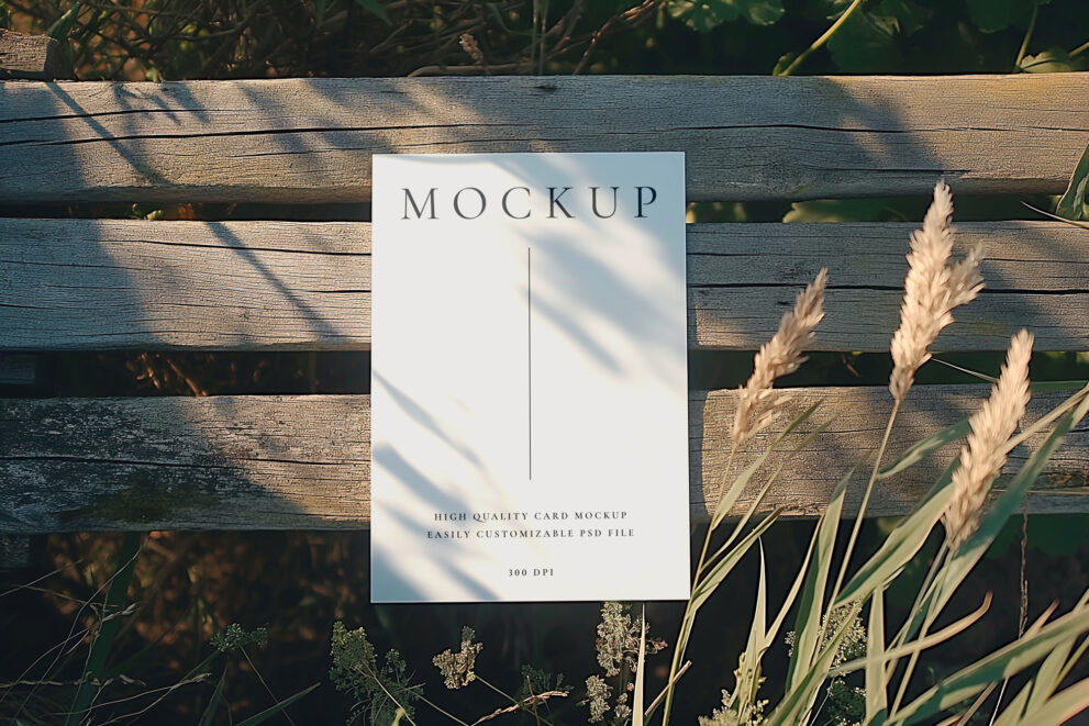 Free Download Outdoor hd card PSD mockup