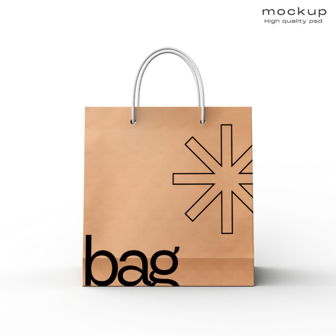 Paper Bag Design HD Mockup Mockup Daddy