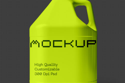 Free Download Plastic jerry can hd mockup template