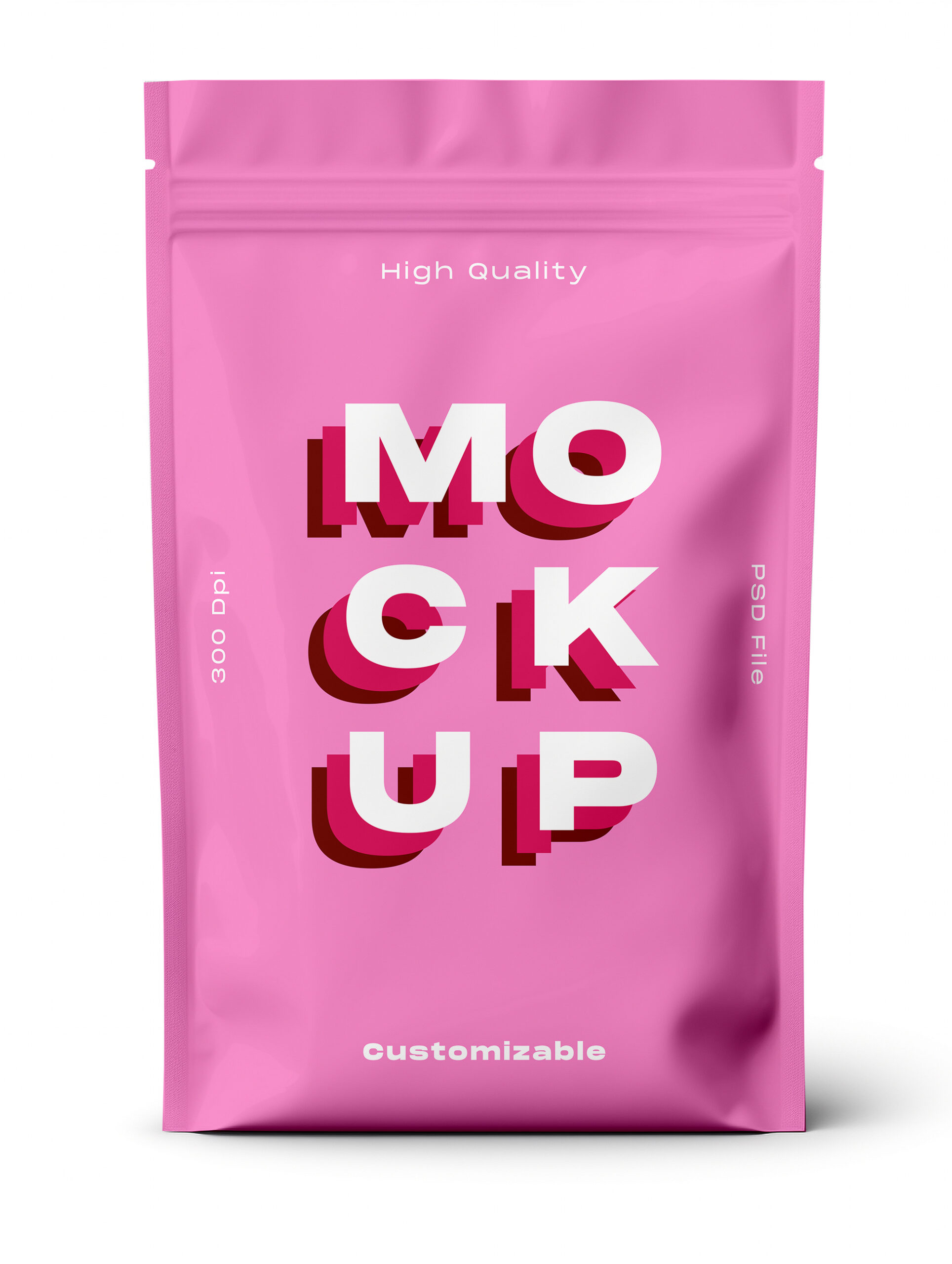 Free Download Plastic pouch isolated template