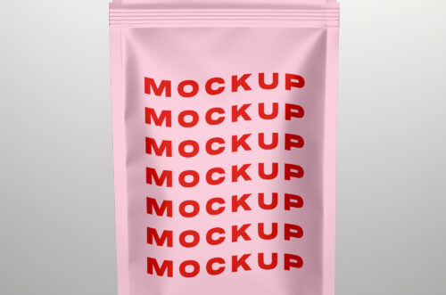 Free Download Pouch packaging mockup PSD