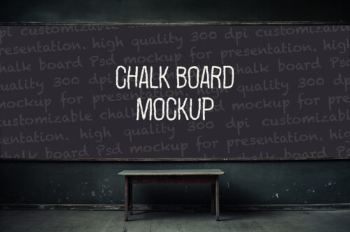 Free Download School blackboard isolated template