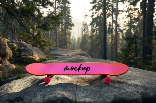 Free Download Skateboard Mockup PSD