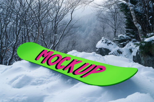 Free Download Snowboard Design Mockup