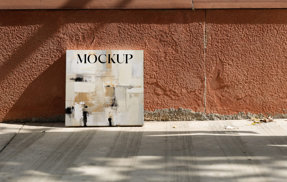 Free Download Square canvas hd mockup template