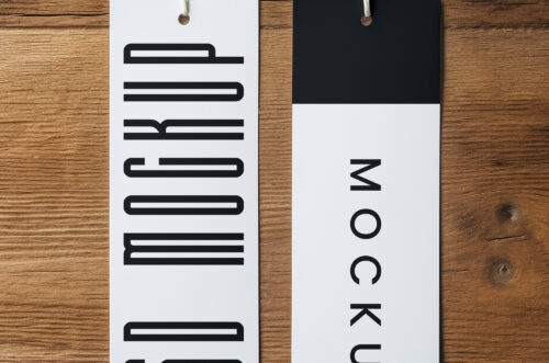 Free DownloadTwo tag mockup