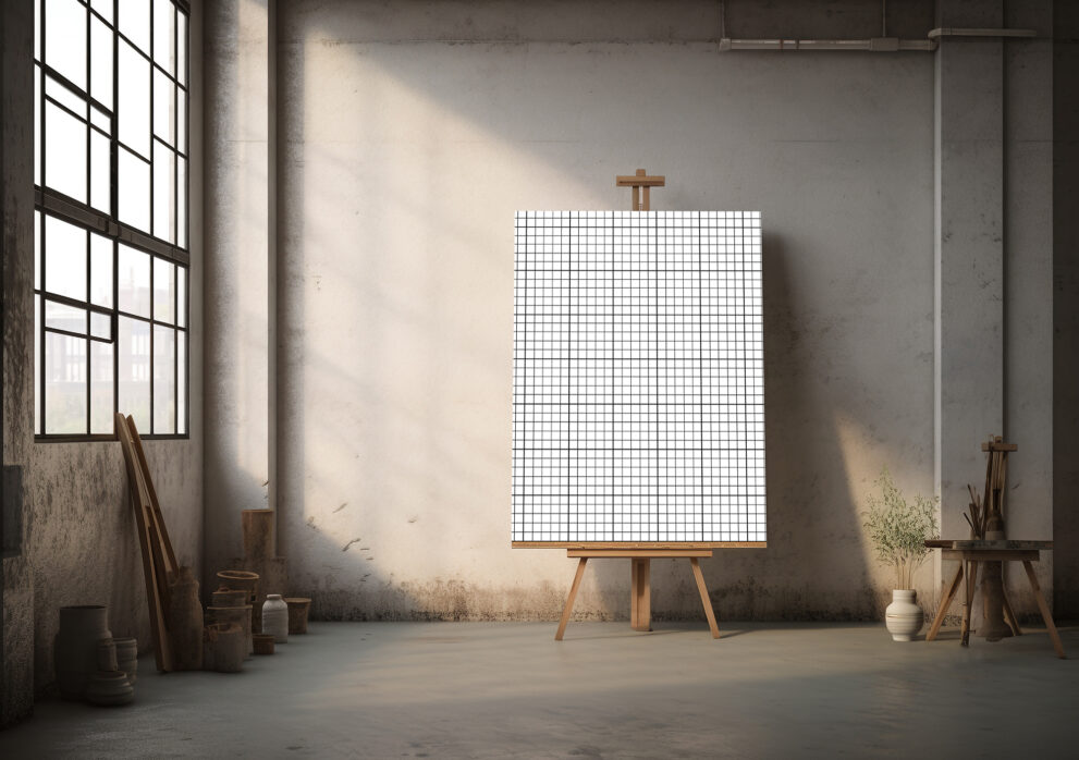 Free Download Vertical Canvas isolated Mockup-