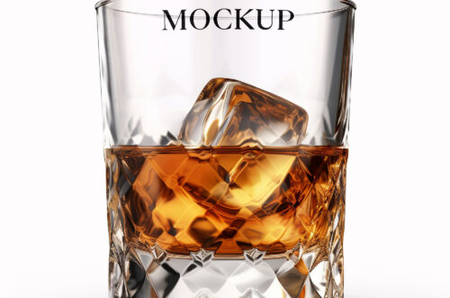 Free Download Whisky glass mockup