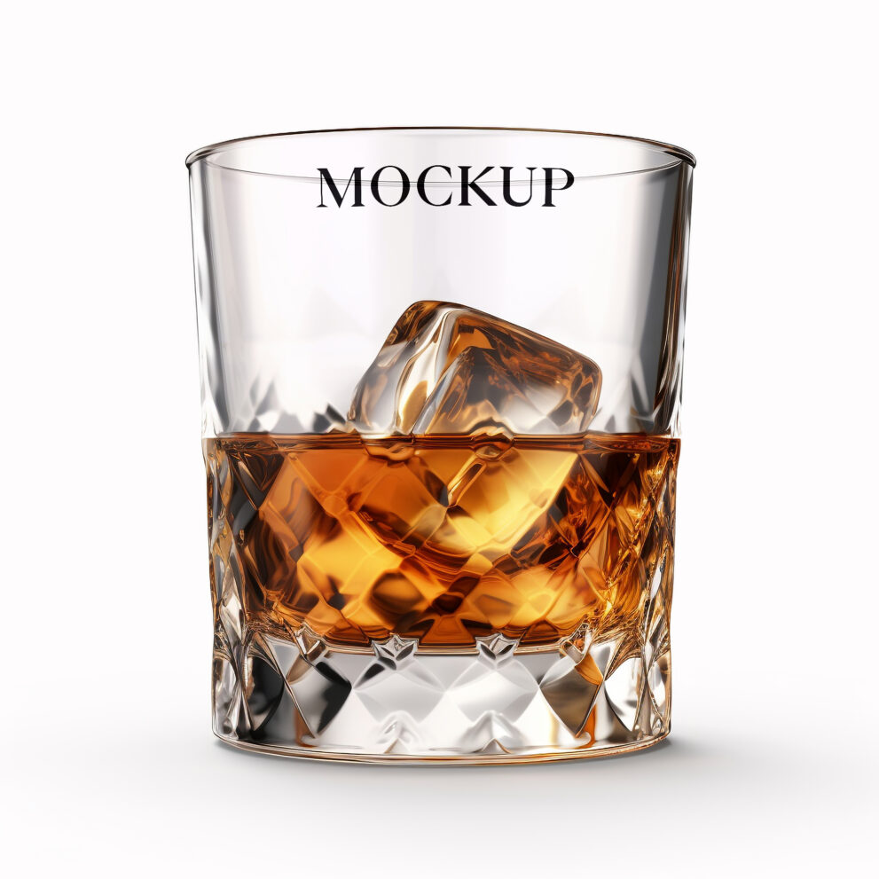 Free Download Whisky glass mockup
