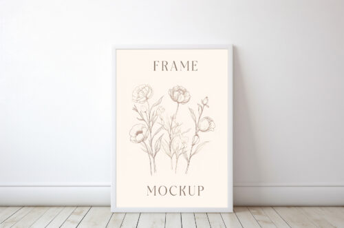 Free Download White frame isolated template