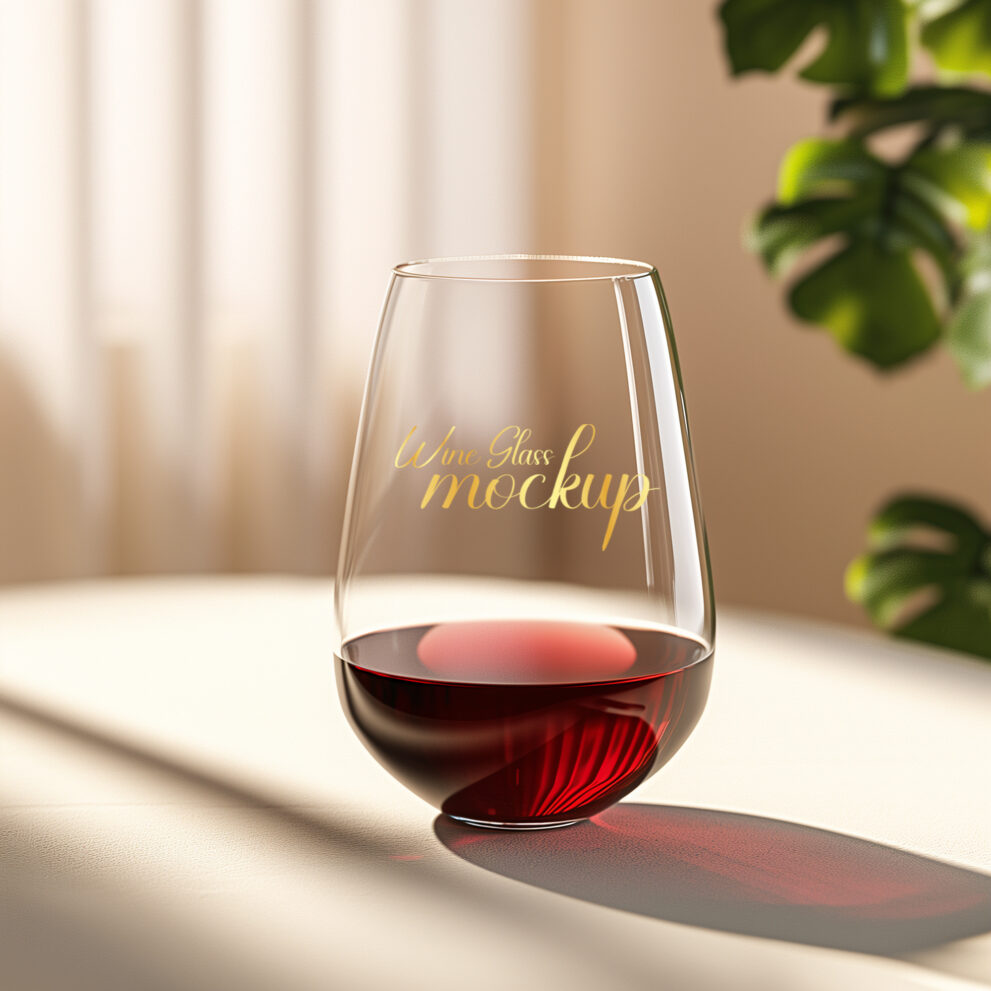 Free Download Wine Glass Mockup-19-