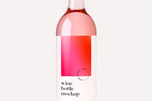 Free Download Wine bottle isolated template